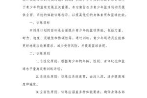 篮球训练营篮球活动策划方案怎么写